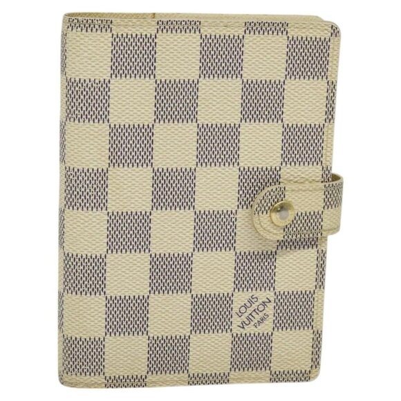 LOUIS VUITTON Damier Azur Agenda PM Day Planner Cover R20706 LV Auth ki5735 - Picture 1 of 16